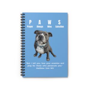 P.A.W.S. - Prayer Always Wins Salvation - Spiral Notebook - Ruled Line