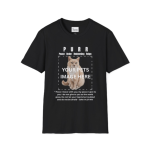 Custom PURR - Unisex Softstyle T-Shirt - Cat - CJ