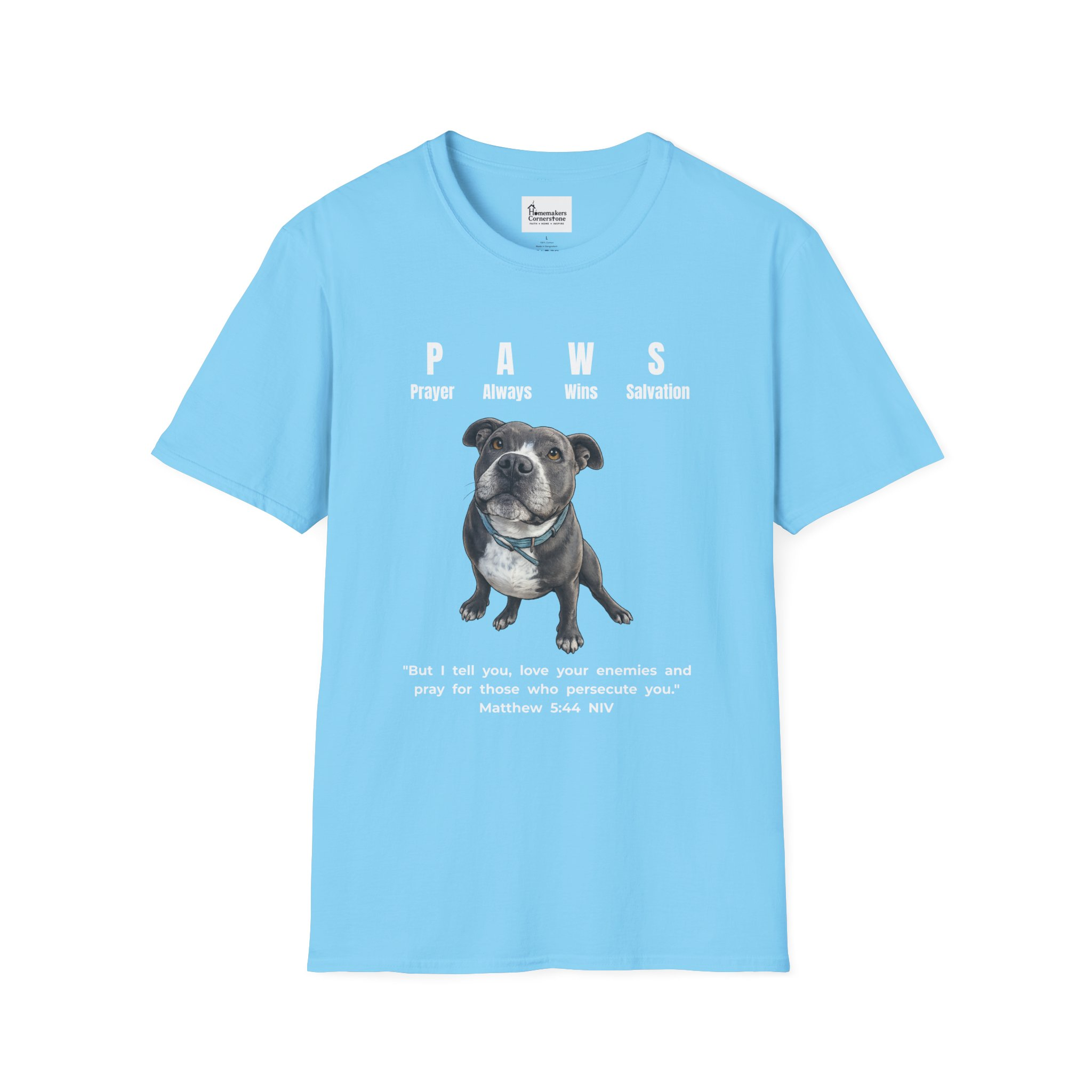 P.A.W.S. - Prayer Always Wins Salvation - Unisex Softstyle T-Shirt - Image 9