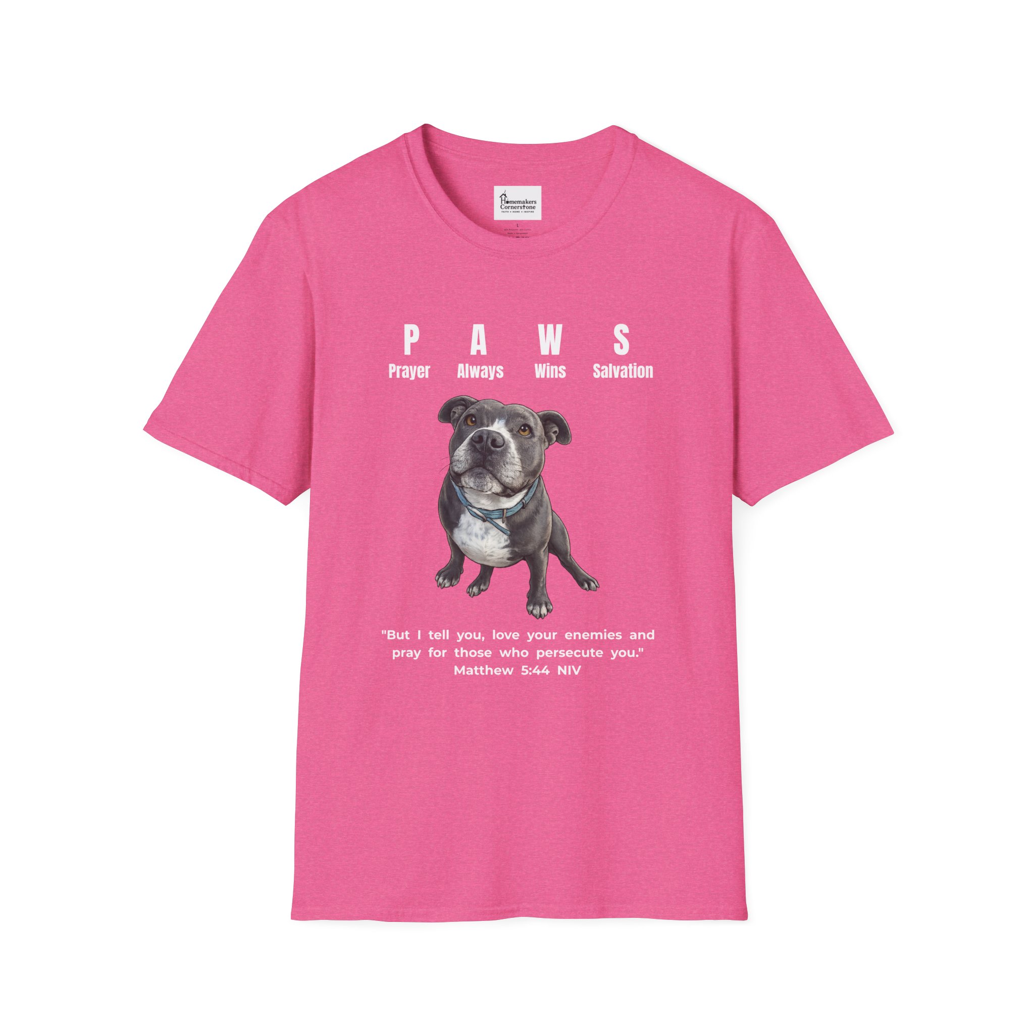 P.A.W.S. - Prayer Always Wins Salvation - Unisex Softstyle T-Shirt - Image 10