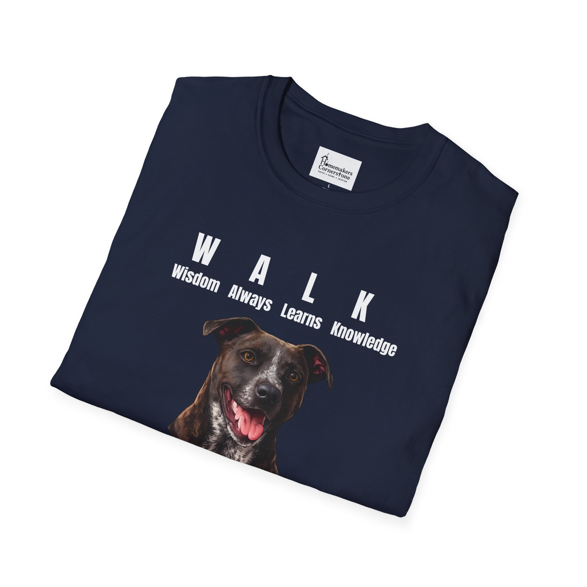W.A.L.K. - Wisdom Always Learns Knowledge - Unisex Softstyle T-Shirt - Pitbull Terrier - Image 28