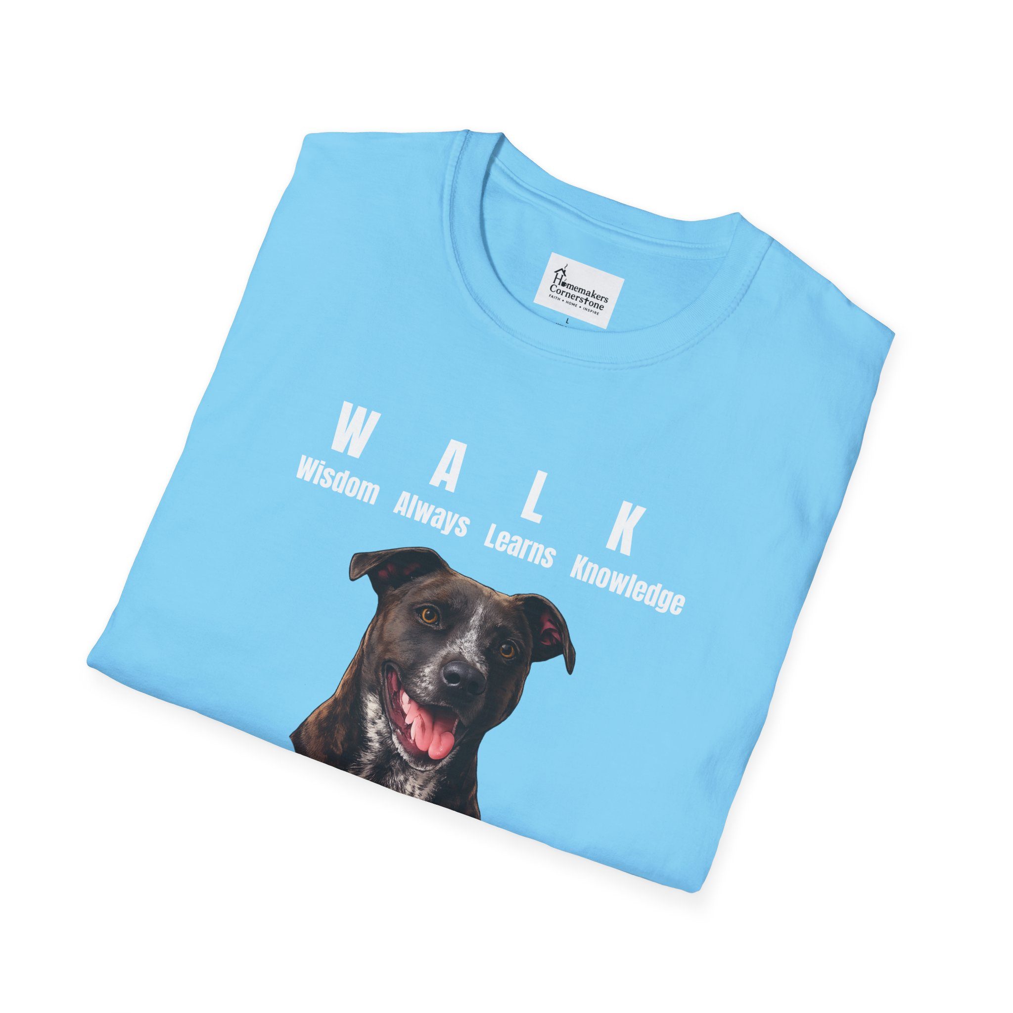W.A.L.K. - Wisdom Always Learns Knowledge - Unisex Softstyle T-Shirt - Pitbull Terrier - Image 20