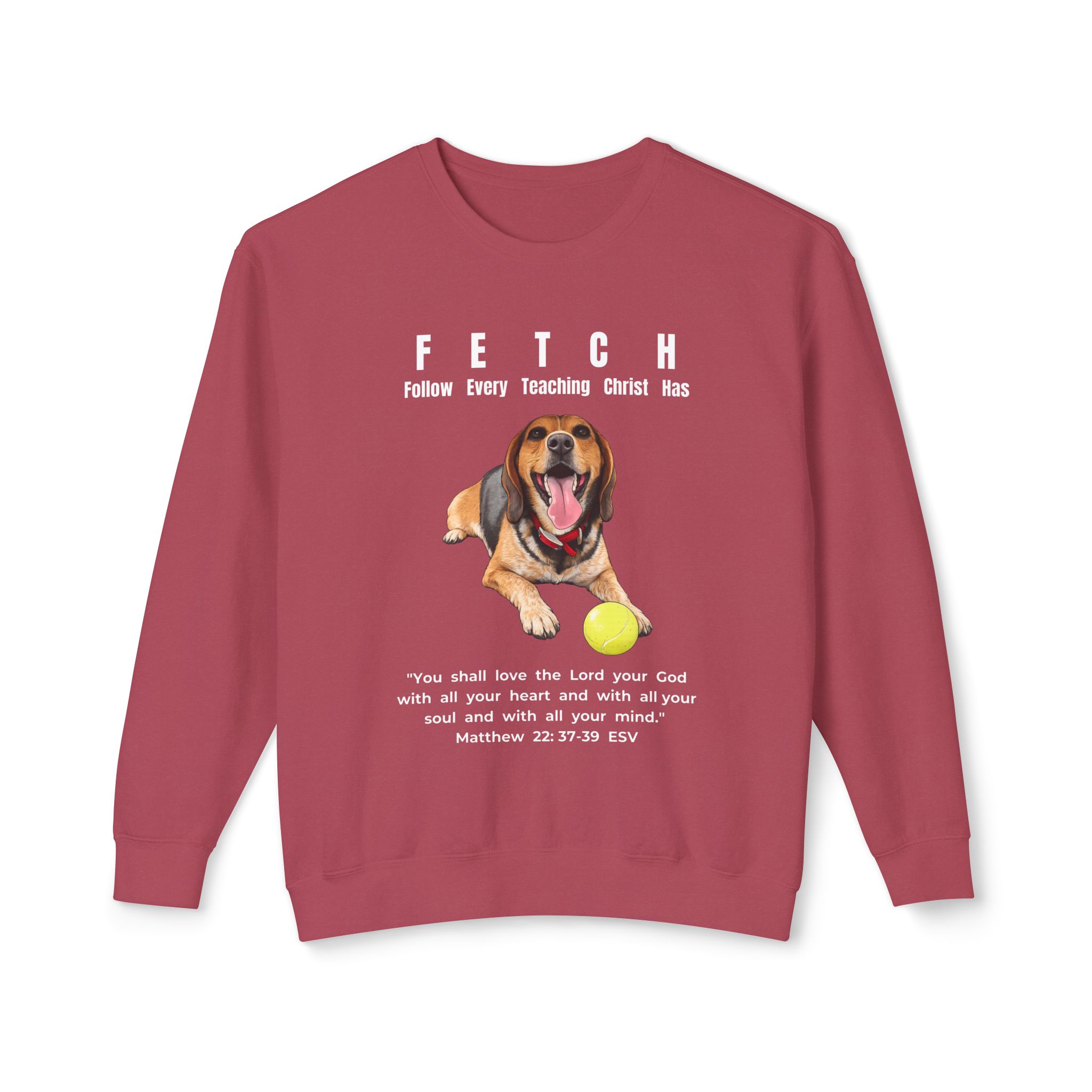 F.E.T.C.H. – Follow Every Teaching Christ Has - Unisex Lightweight Crewneck Sweatshirt - Image 7