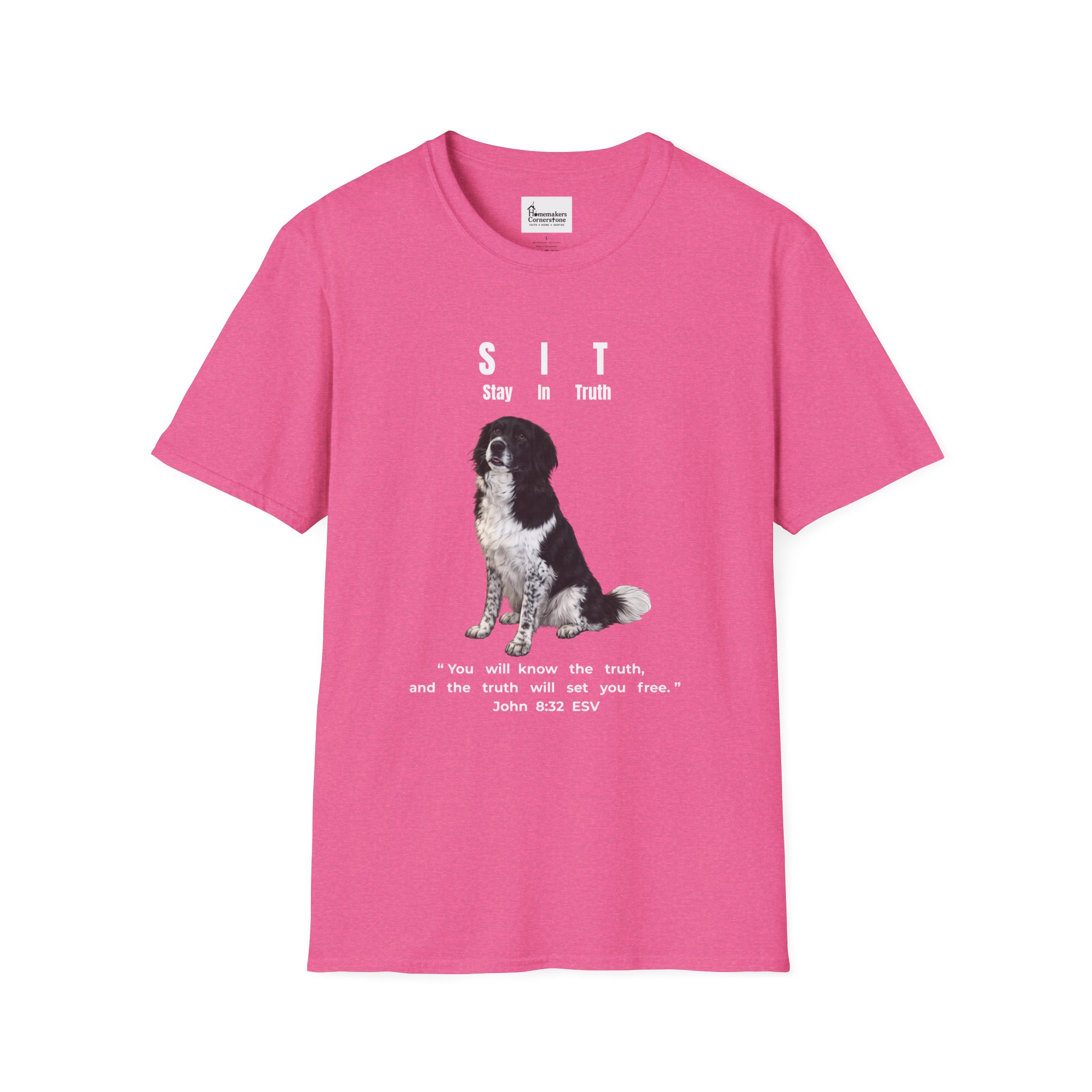 S.I.T. - Stay In Truth - Unisex Softstyle T-Shirt - Border Collie - Image 10